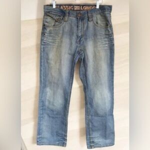 VTG Y2K Men’s Classic Pepe Jeans London Distressed Retro Relaxed Skater 34W/40L